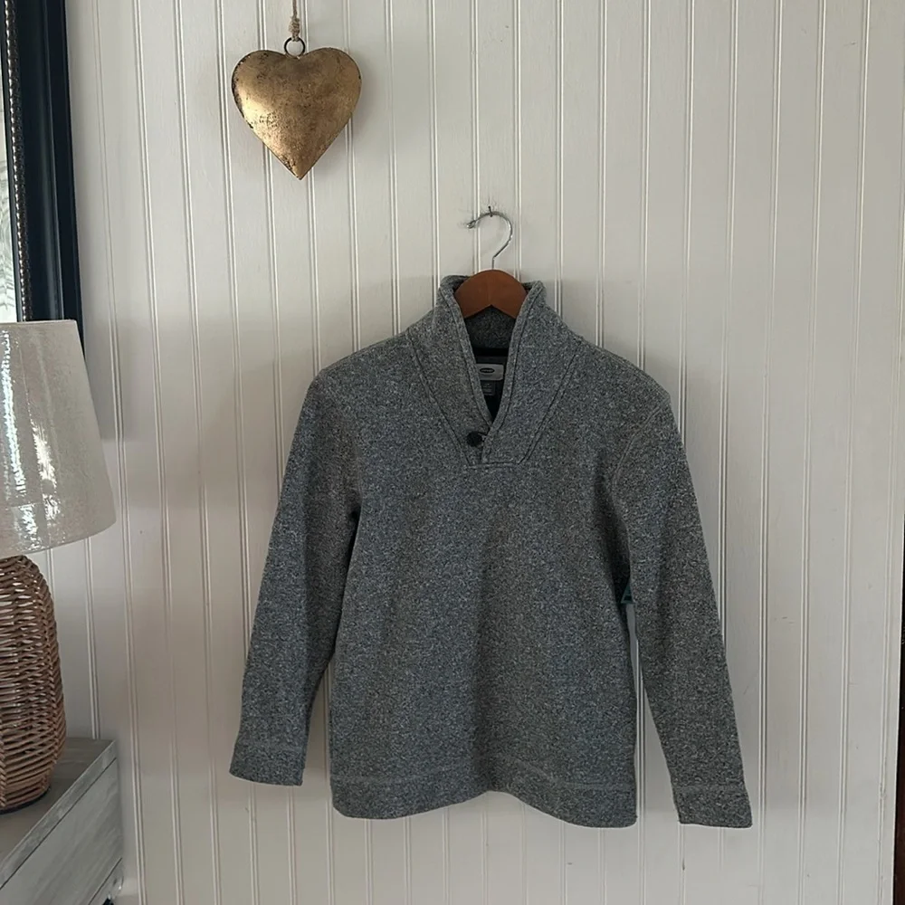 Old Navy Gray Long Sleeves Pullover Sweater Like New sz L (10/12)